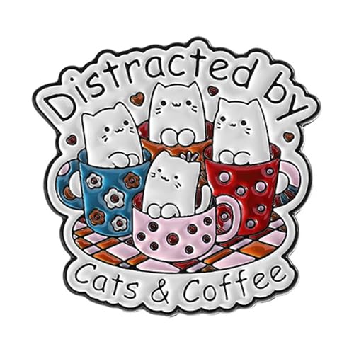 Wurlige Katzenmotivierte Buchstabenbrief Charme Sturdy Metall Legierung Dekorative Stifte Haustierbroschen Für Rucksäcke Hüte Katzen Geformte Emaille Pins Geformt von Florisync