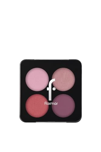 Flormar Color Eyeshadow Palette Feine Textur & Matte/Schimmer 4er Lidschatten-Palette 001 - Rising Star von Flormar