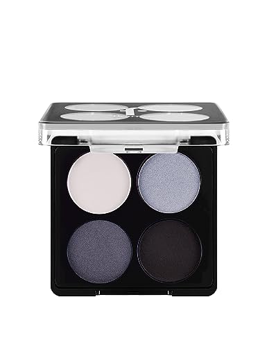 Flormar Color Eyeshadow Palette Feine Textur & Matte/Schimmer 4er Lidschatten-Palette 002 - Black Dust von Flormar