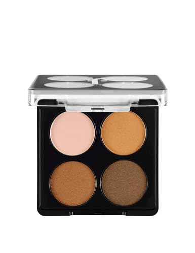 Flormar Color Eyeshadow Palette - Lidschatten Palette Bunt – 4er Eyeshadow mit Feiner Textur in Matt & Schimmer – Hochpigmentierte Nude- & Smokey-Töne für Augen Make-up – 3 Bronze Goddess von Flormar
