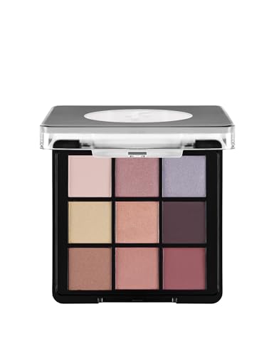Flormar 9-Farben Lidschatten Palette – Cremige Textur mit Schimmer & Matt-Finish – Kompakt Make-up Palette für Smokey Eyes, natürliche Looks & intensive Farbübergänge – 1 Fallen Angel von Flormar