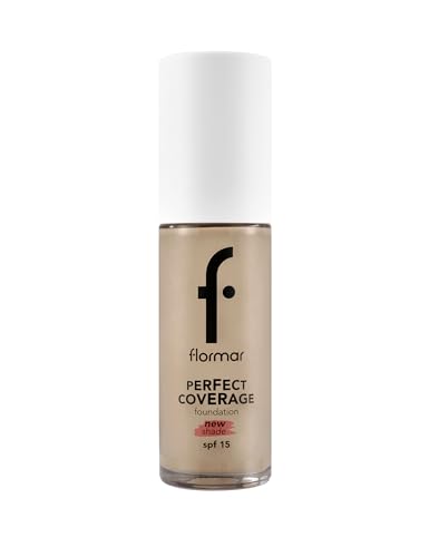 Flormar Perfect Coverage Foundation - Flüssige Foundation mit hoher Deckkraft & SPF15 – Langanhaltendes, feuchtigkeitsspendendes Make-up für trockene & reife Haut – 132 Natural Beige Np Flormar Perfect Coverage Foundation - Flüssige Foundation mit hoher Deckkraft & SPF15 – Langanhaltendes, feuchtigkeitsspendendes Make-up für trockene & reife Haut – 132 Natural Beige Np von Flormar