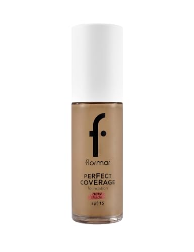 Flormar Perfect Coverage Foundation 135 Hazel - Flüssige Foundation mit hoher Deckkraft & SPF15 – Langanhaltendes, feuchtigkeitsspendendes Make-up für trockene & reife Haut – 135 Hazel Np Flormar Perfect Coverage Foundation 135 Hazel - Flüssige Foundation mit hoher Deckkraft & SPF15 – Langanhaltendes, feuchtigkeitsspendendes Make-up für trockene & reife Haut – 135 Hazel Np von Flormar