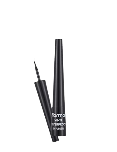 Flormar Vinyl Waterproof Dipliner Black – Wasserfester & Hochpigmentierter Eyeliner mit Glänzendem Finish von Flormar