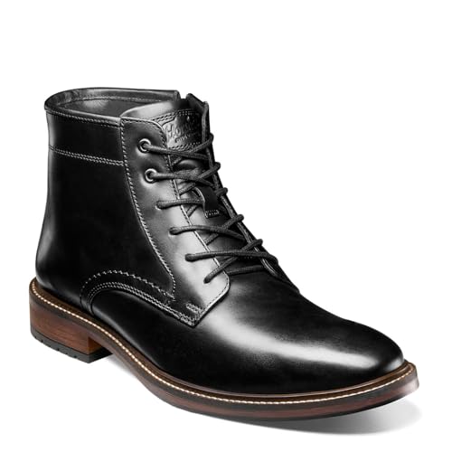Florsheim Forge Herren Schnürstiefel, einfarbig, Schwarz, Schwarz, 10 Wide von Florsheim