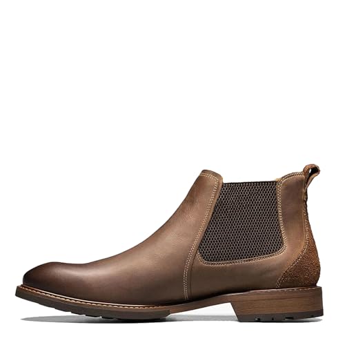 Florsheim Herren Chalet Gore, einfarbig, Zehenbereich Chelsea-Stiefel, Braun Crazy Horse, 42.5 EU von Florsheim