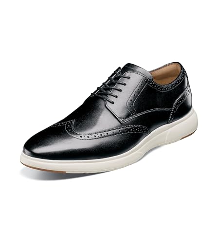 Florsheim Herren Dynamo Wingtip Oxford, schwarz und weiß, 42.5 EU von Florsheim