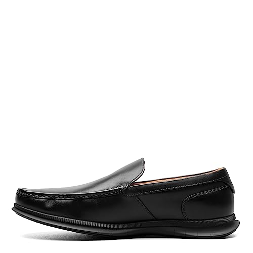 Florsheim Herren Montigo Moc Toe venezianische Loafer Loafer, Schwarzes Glattleder/Schwarze Sohle, 13 von Florsheim