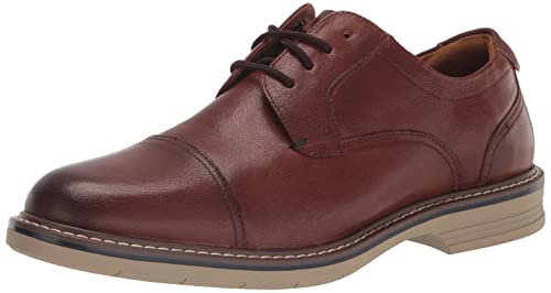 Florsheim Herren Neufeld Cap Toe Oxford, Cognac Tumbled, 9.5 Wide, Cognac Trommel, 42 EU von Florsheim