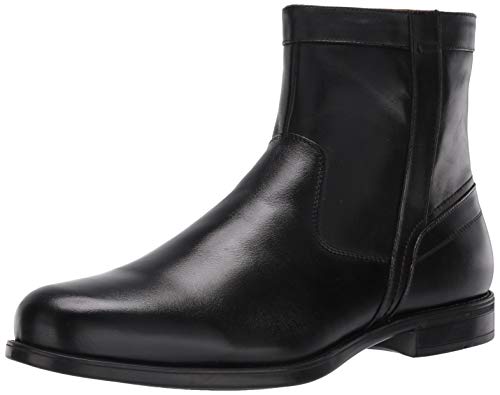 Florsheim Men's Medfield Plain Toe Zip Chelsea Boot, Black, 11 D US von Florsheim