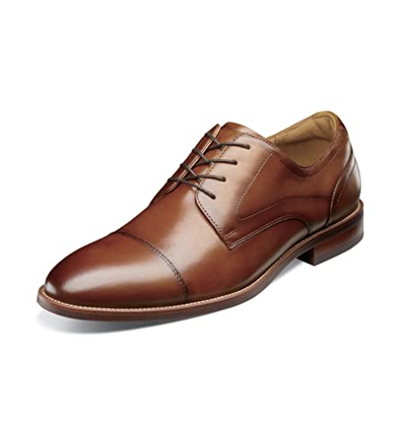 Florsheim Men's Rubano Cap Toe Oxford, Cognac, 12 Wide von Florsheim