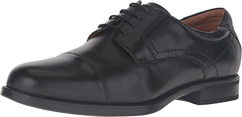 Florsheim Midtown Herren Zehenkappe Oxford, Schwarz (Schwarz glatt), 45.5 EU von Florsheim