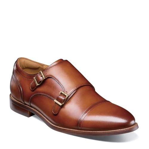 Florsheim Rucci Herren-Slipper mit doppeltem Monk-Riemen, Zehenkappe, Cognac, 46 EU Florsheim Rucci Herren-Slipper mit doppeltem Monk-Riemen, Zehenkappe, Cognac, 46 EU von Florsheim