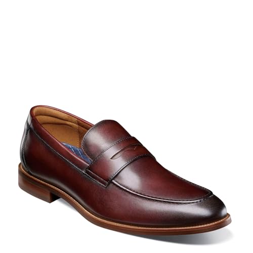 Florsheim Rucci Mox Toe Penny Loafer für Herren, Burgunder, 12 Wide von Florsheim