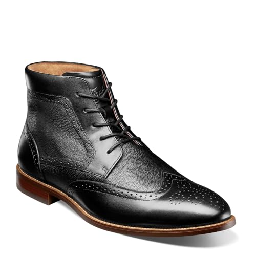 Florsheim Rucci Wingtip Lace Boot für Herren, Schwarz, 40.5 EU Florsheim Rucci Wingtip Lace Boot für Herren, Schwarz, 40.5 EU von Florsheim