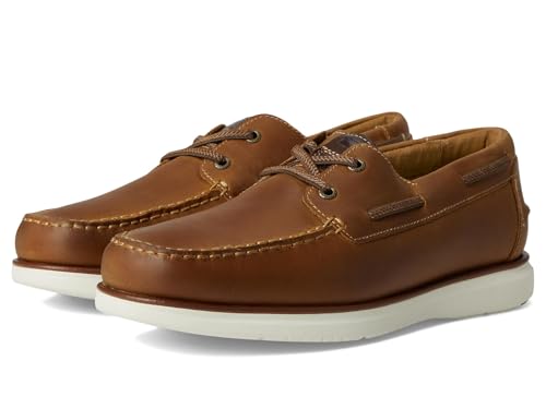 Florsheim Tropics Herren Elastische Spitze Moc Toe Bootsschuhe, Braun Crazy Horse, 9 Wide von Florsheim