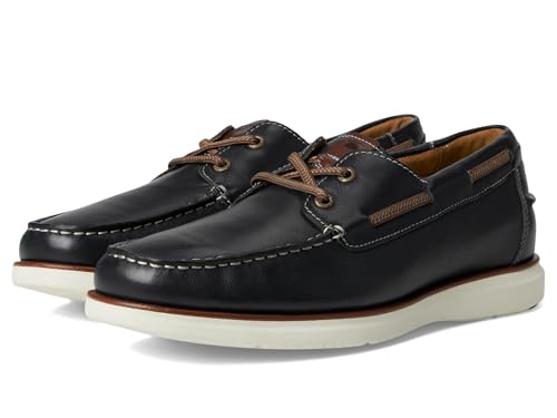 Florsheim Tropics Herren Elastische Spitze Moc Toe Bootsschuhe, Marineblau, 9 Wide von Florsheim