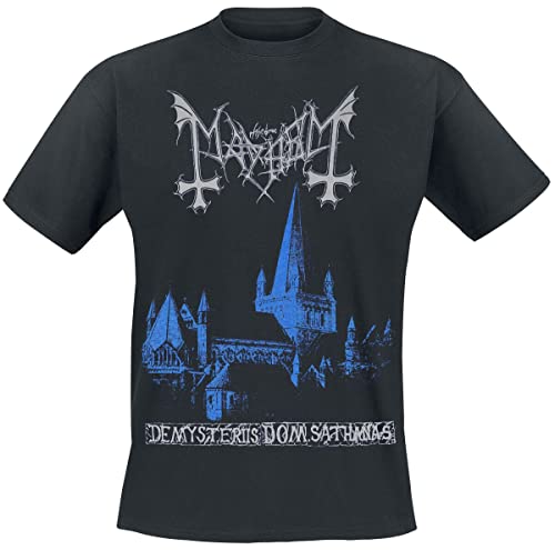 Mayhem De Mysteriis Dom Sathanas Männer T-Shirt schwarz XXL 100% Baumwolle Band-Merch, Bands von Mayhem