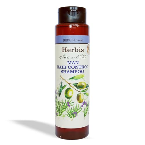Herbis Shampoo for Men, 300 ml - Natural Volumizing & Strengthening Men’s Shampoo with Macadamia, Rosemary, Rice Extract & Basil, Restores Shine & Vitality Herbis Shampoo for Men, 300 ml - Natural Volumizing & Strengthening Men’s Shampoo with Macadamia, Rosemary, Rice Extract & Basil, Restores Shine & Vitality von Flos de Herbis