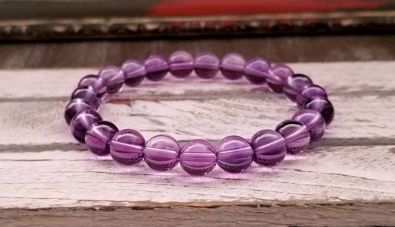 Amethyst Edelstein Armband Boho Stacking Yoga Schmuck Amethyst Edelstein Armband Boho Stacking Yoga Schmuck von FlosTreasureBox