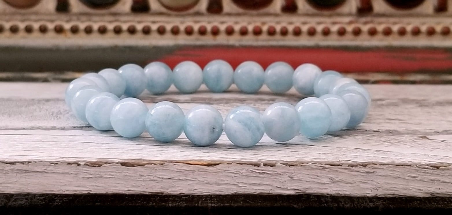 Aquamarin Edelstein Armband 8 Mm Crystal Healing Jewelry Aquamarin Edelstein Armband 8 Mm Crystal Healing Jewelry von FlosTreasureBox