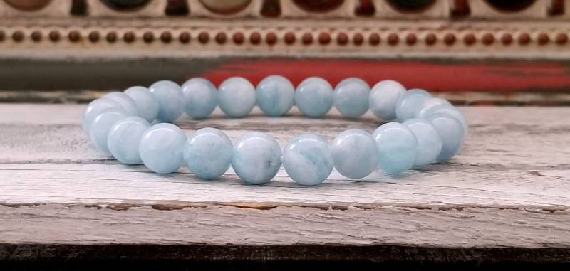 Aquamarin Edelstein Armband 8 Mm Crystal Healing Jewelry Aquamarin Edelstein Armband 8 Mm Crystal Healing Jewelry von FlosTreasureBox