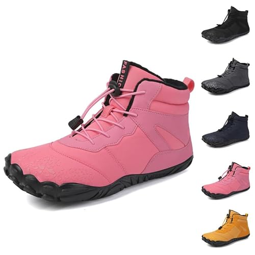 Flossty Wasserdicht Schnell Trocknend Traillaufschuhe Winter Barfußschuhe Damen Herren Wanderschuhe Zehenschuhe Hohe Warme und rutschfeste Stiefel von Flossty