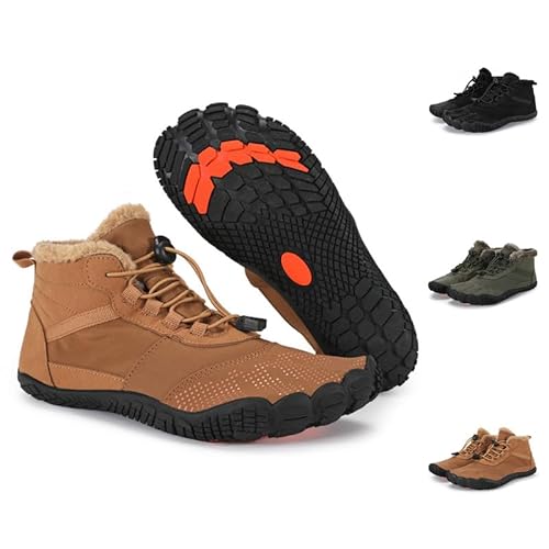 Flossty Wasserdicht Schnell Trocknend Traillaufschuhe Winter Barfußschuhe Damen Herren Wanderschuhe Zehenschuhe Hohe Warme und rutschfeste Stiefel von Flossty