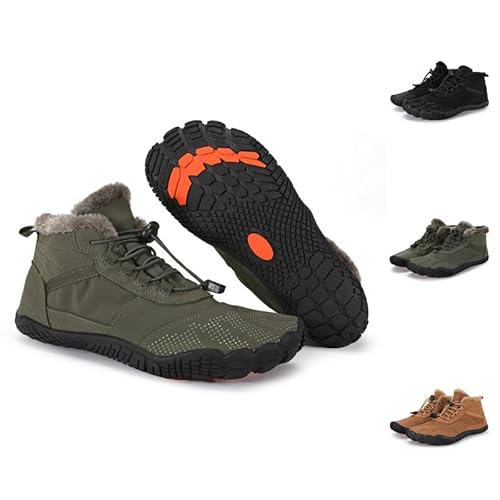 Flossty Wasserdicht Schnell Trocknend Traillaufschuhe Winter Barfußschuhe Damen Herren Wanderschuhe Zehenschuhe Hohe Warme und rutschfeste Stiefel von Flossty