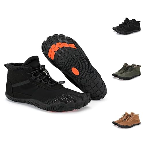 Flossty Wasserdicht Schnell Trocknend Traillaufschuhe Winter Barfußschuhe Damen Herren Wanderschuhe Zehenschuhe Hohe Warme und rutschfeste Stiefel von Flossty