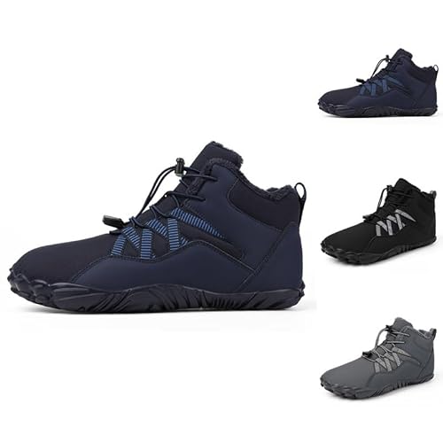 Flossty Wasserdicht Schnell Trocknend Traillaufschuhe Winter Barfußschuhe Damen Herren Wanderschuhe Zehenschuhe Hohe Warme und rutschfeste Stiefel von Flossty