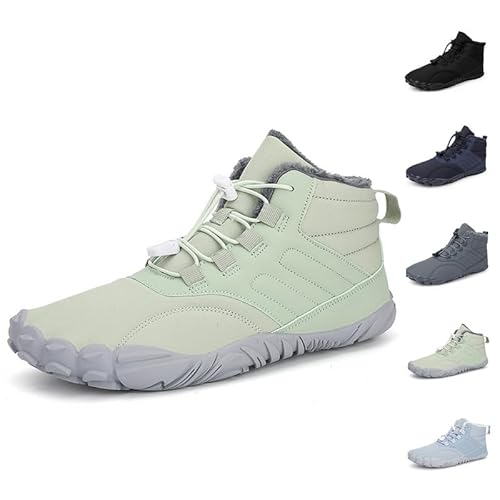 Flossty Wasserdicht Schnell Trocknend Traillaufschuhe Winter Barfußschuhe Damen Herren Wanderschuhe Zehenschuhe Hohe Warme und rutschfeste Stiefel von Flossty