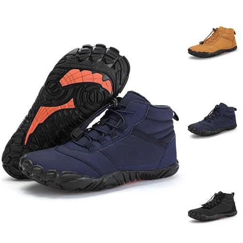 Flossty Wasserdicht Schnell Trocknend Traillaufschuhe Winter Barfußschuhe Damen Herren Wanderschuhe Zehenschuhe Hohe Warme und rutschfeste Stiefel von Flossty