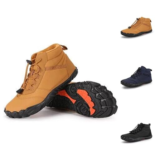 Flossty Wasserdicht Schnell Trocknend Traillaufschuhe Winter Barfußschuhe Damen Herren Wanderschuhe Zehenschuhe Hohe Warme und rutschfeste Stiefel von Flossty