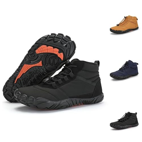 Flossty Wasserdicht Schnell Trocknend Traillaufschuhe Winter Barfußschuhe Damen Herren Wanderschuhe Zehenschuhe Hohe Warme und rutschfeste Stiefel von Flossty