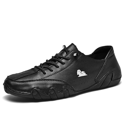 Ultra-bequemer Rutschfester Barfußschuhe, BarfuBschuh aus echtem Leder Flexao und Wandara Orthoschuhe Low Top Für Unisex Damen Herren 36Schwarz von Flossty