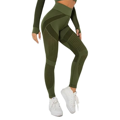 Yunafit Leggings Anti Cellulite Leggings, Cleo Kompressionshose Damen für Sport, Lange Sportleggins, High Waist Booty Scrunch Butt Yoga Hosen von Flossty