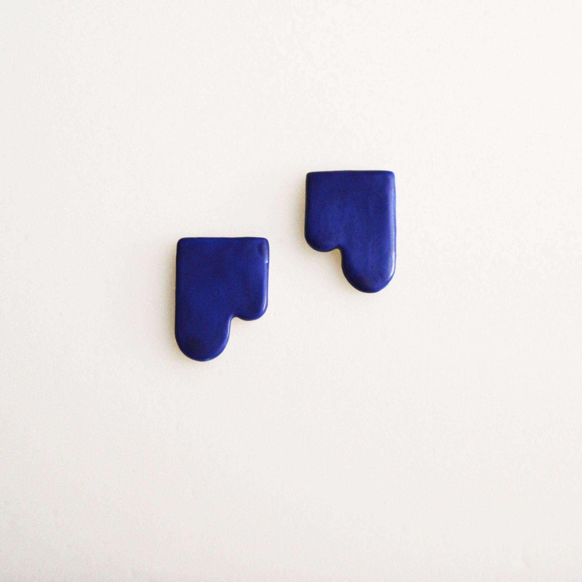 Keramikohrringe - Blaue Tropfen Keramikohrringe - Blaue Tropfen von Floti