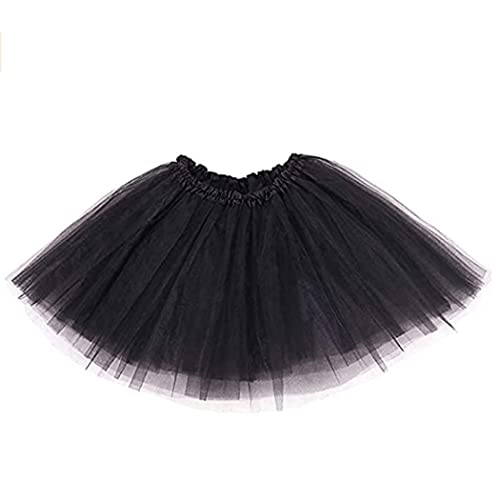 Flovel Damen Tüllrock Tütü Rock Minirock Lagen Petticoat Tanzkleid Dehnbaren Ballettrock Tüllrock Elastischer Tutu Rock für Party Prom Halloween Kostüme Tanzen von Flovel