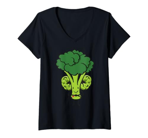 Damen Brasilianischer Jiu-Jitsu BJJ Lustiger Blumenkohl-Ohren Mann T-Shirt mit V-Ausschnitt Damen Brasilianischer Jiu-Jitsu BJJ Lustiger Blumenkohl-Ohren Mann T-Shirt mit V-Ausschnitt von Flow Roll Co.