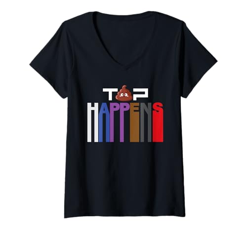 Damen Tap Happens - BJJ Belt Colors Edition T-Shirt mit V-Ausschnitt Damen Tap Happens - BJJ Belt Colors Edition T-Shirt mit V-Ausschnitt von Flow Roll Co.