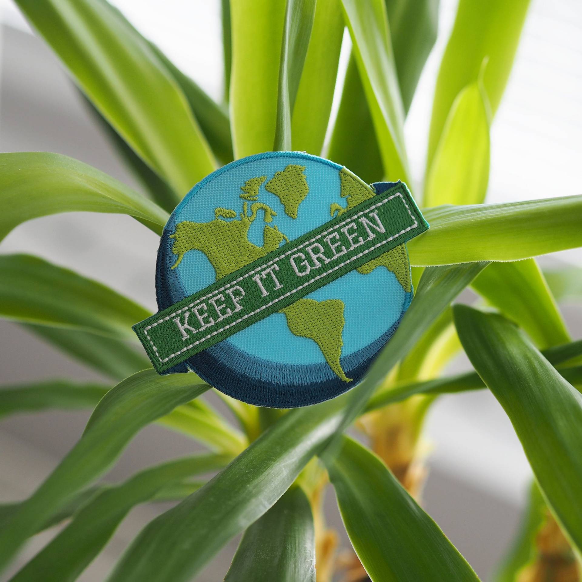 Patch Für Jacke, Gestickter Aufnäher, Zum Aufnähen, Aufnäher Jacken, Diy Globale Erwärmung, Ökologisch, Keep It Green von FlowJob