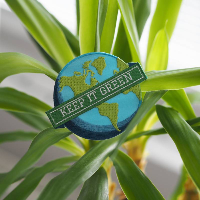 Patch Für Jacke, Gestickter Aufnäher, Zum Aufnähen, Aufnäher Jacken, Diy Globale Erwärmung, Ökologisch, Keep It Green von FlowJob
