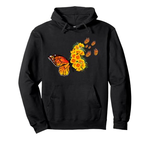 Lustiges Unisex-Design für Männer und Frauen Pullover Hoodie von Flower Butterfly Funny Unisex Design Men Women Tee