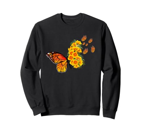 Lustiges Unisex-Design für Männer und Frauen Sweatshirt von Flower Butterfly Funny Unisex Design Men Women Tee