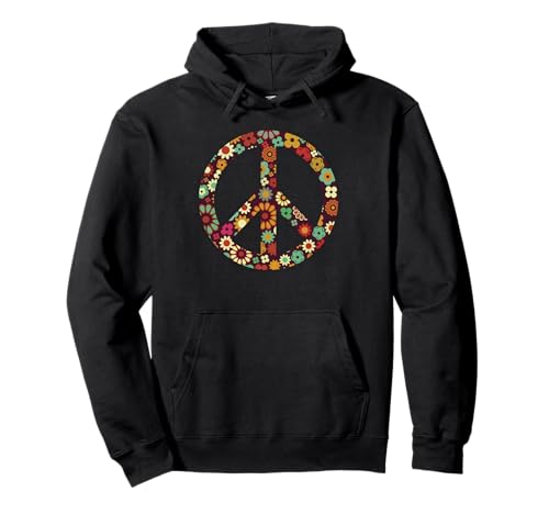 Flower Power Damen Hippie 70er 60er Jahre Shirt für Frauen Pullover Hoodie von Flower Power Damen Herre Hippies 70s 60s Peace Lov
