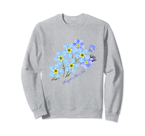 Vergissmeinnicht T-Shirt Botanisches Shirt für Damen Sweatshirt Vergissmeinnicht T-Shirt Botanisches Shirt für Damen Sweatshirt von Flower T-Shirts & Botanical Tee Shirts