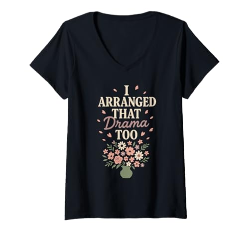 Damen Hochzeitsblumenstrauß, Blumenmuster, Künstler, Boss T-Shirt mit V-Ausschnitt Damen Hochzeitsblumenstrauß, Blumenmuster, Künstler, Boss T-Shirt mit V-Ausschnitt von Flower Truck Vendor Team Bridal Event Arranging