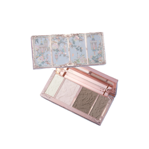 FlowerKnows - Butterfly Cloud Collar Embossed Highlight & Contour Palette - 16g - 01 Moon Shadow von FlowerKnows