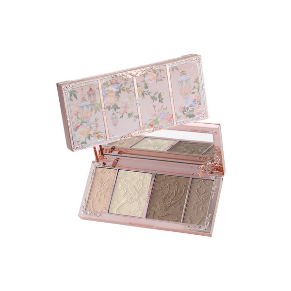 FlowerKnows - Butterfly Cloud Collar Embossed Highlight & Contour Palette - 16g - 02 Tawny Tea von FlowerKnows
